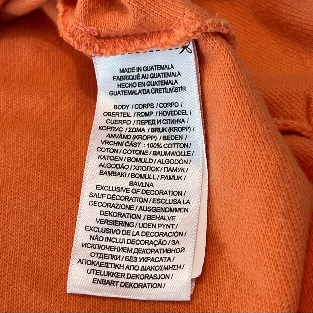 POLO Ralph Lauren Men Orange 100%Cotton Blue Pony Logo Classic Shirt Size L Tall